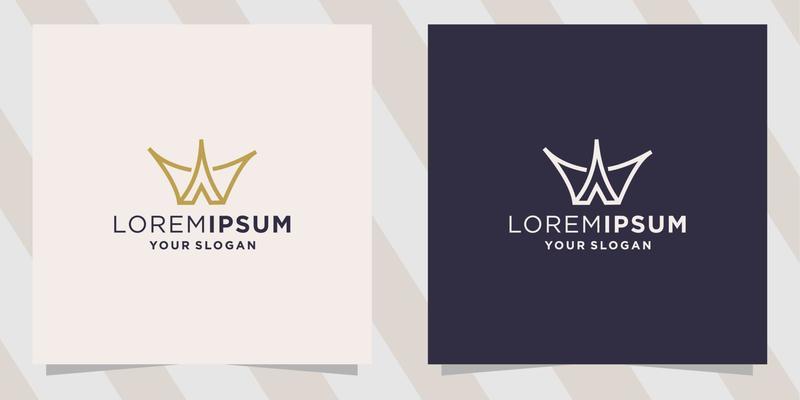 lettter w logo template