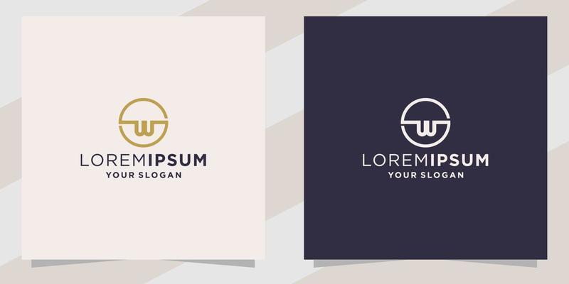 lettter w logo template