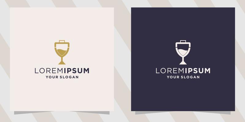 wine logo design template