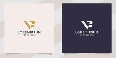 lettter vb logo template vector