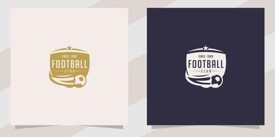 Soccer football logo design template vector