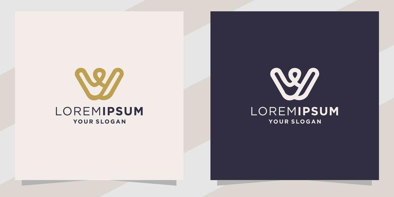 lettter w logo template