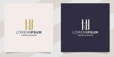 lettter hd logo template vector