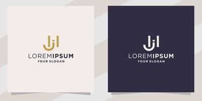 lettter jh logo template vector