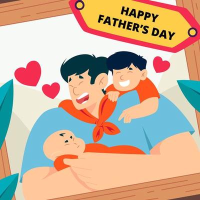 Happy Fathers Day Concept