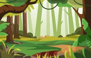 Summer Green Forest Background vector