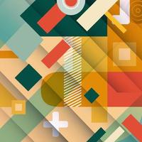 Rectangle Geometric Art Layout Background vector