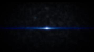 luzes de flash centrais azuis reflexos de lente óptica video