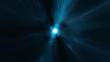Abstract Blue Center Optical Flare Light Background video
