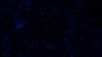 Speed motion Hyperspace jump through the blue stars video