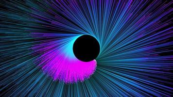 resplandor azul rosa racha partículas flujo remolino video