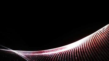 abstrakt 3D-renderingsteknik prickar digital våg video