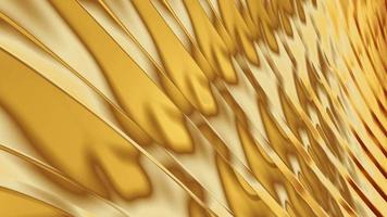 textura de superfície de azulejos de animação de onda padrão ouro video