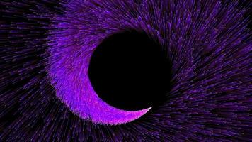 leuchten lila partikel streifenfluss wirbeleffekt bewegung video