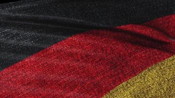 grunge, bandera de alemania, en, tela vaquera, textura, video