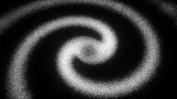 Glow white spiral particles move turbulent animation video
