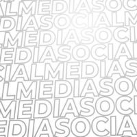 fondo de tipografía de redes sociales para banner vector