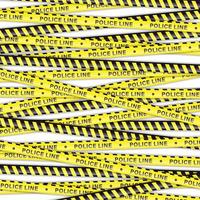 police line yellow tape isolated vector