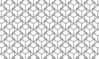 patrón geométrico abstracto negro, fondo de patrón cuadrado negro, patrón de líneas vectoriales sobre fondo blanco vector