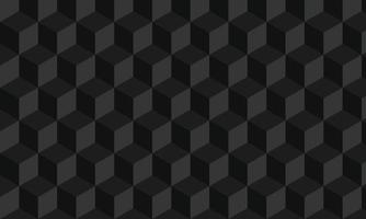 Black abstract geometric pattern, Black square pattern background vector