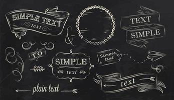 Grunge Vector Banners And Decorations Stock Illustration Download Image Now  Chalk Art Equipment, Chalkboard Visual Aid, Art IStock