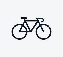 bicicleta icono vector logo diseño plantilla estilo plano moda