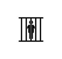 plantilla de diseño de logotipo de vector de icono de cárcel