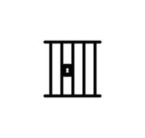 Jail icon vector logo design template