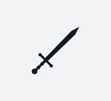 plantilla de diseño de logotipo de vector de icono de espada