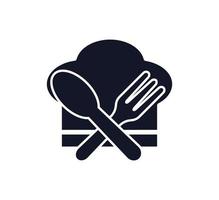 Hat chef icon vector logo design template