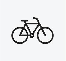 Bike icon vector logo design template flat style trendy