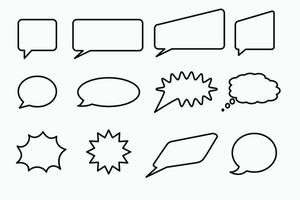 Ilustración de diseño de logotipo de vector de icono de voz de burbuja