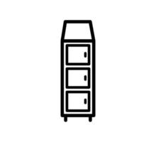 Cabinet icon vector logo design template