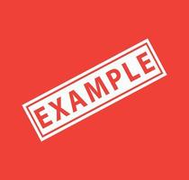 Example icon stamp vector logo design template