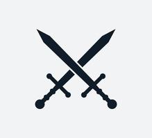 Sword icon vector logo design template