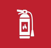 fire extinguisher icon vector logo design template