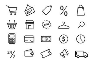 plantilla de diseño de logotipo de vector de icono de comercio electrónico