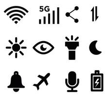 Signal alarm icon vector logo design template