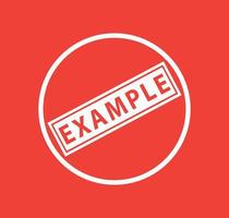 Example icon stamp vector logo design template