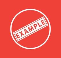 Example icon stamp vector logo design template