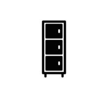 Cabinet icon vector logo design template