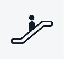 Escalator icon vector logo template