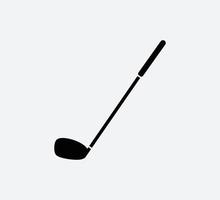 Stick golf icon vector logo design template