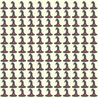 Halloween theme witch hat vector pattern, suitable for design, illustration, halloween greeting card and background