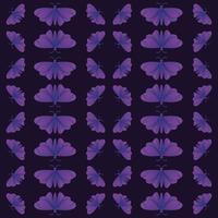 hermoso vector de patrón de mariposa púrpura, adecuado para diseño, ilustración y fondo