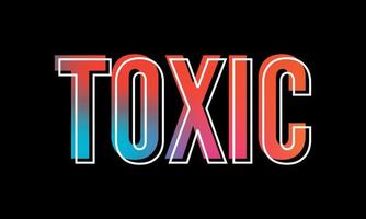 Toxic slogan text with animal skin details vector illustration design for fashion graphics, t shirt prints, posters etc