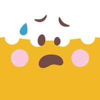 emoji ilustración vector kawaii expresión