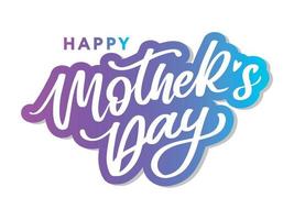 Happy Mother's Day Calligraphy greeting card banner Background vector