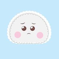 Cute emoji flat emoticon illustration hand drawn design vector