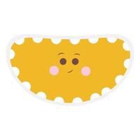 Cute emoji face vector